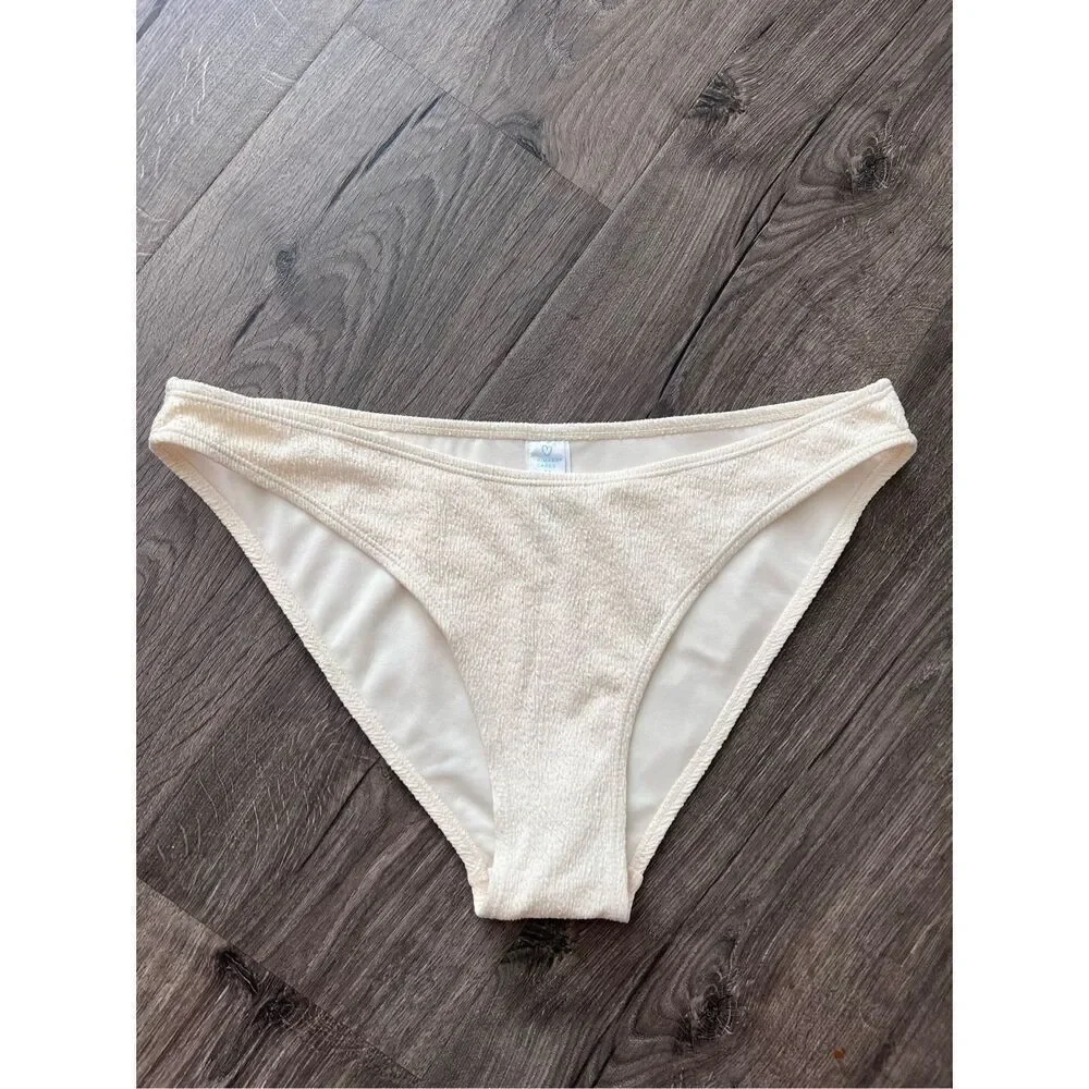 Primark cares womens cream bikini bottom size Medium